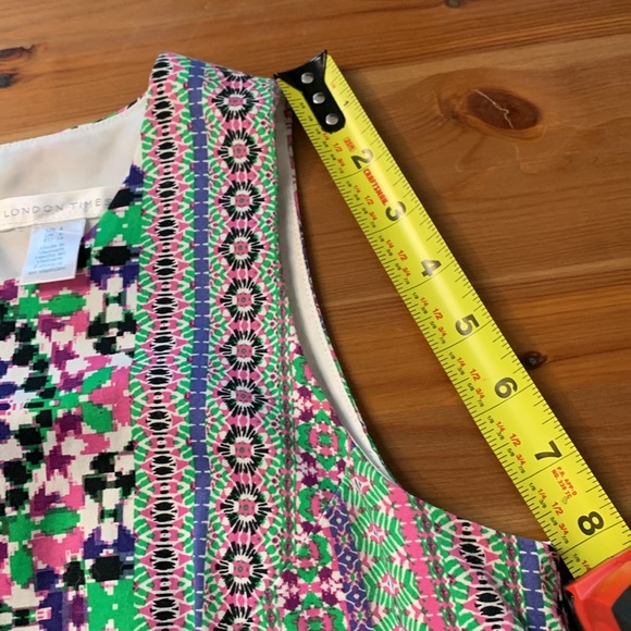 London Times Sleeveless Summer  Sheath Dress, Beautiful Colours - Picture 9 of 15